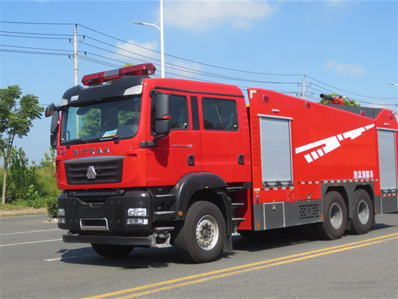 豪沃后雙橋泡沫消防車(12.8噸)圖片